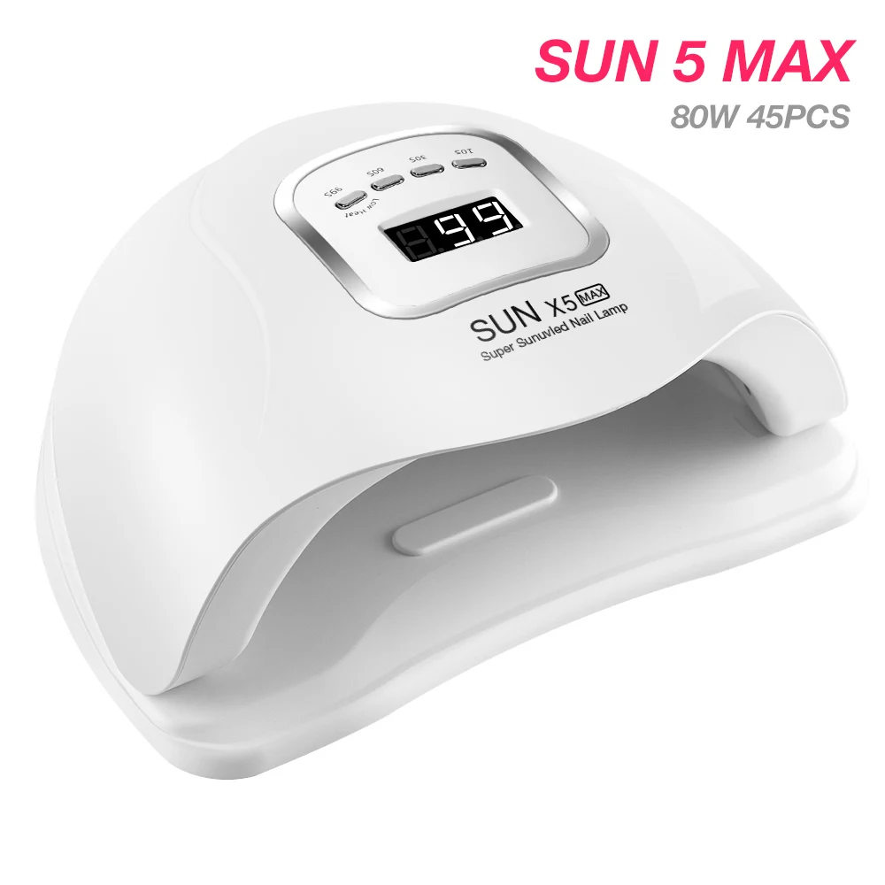 LadyMisty SUN 5MAX 80 Вт 45 светодиодный S ледяная лампа для Ультрафиолетовая лампа для ногтей для маникюра сушилка для Светодиодный ногтей Лампа для гель-лака лампа для отверждения