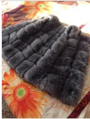 Высококачественный меховой жилет пальто роскошное теплое Женское из