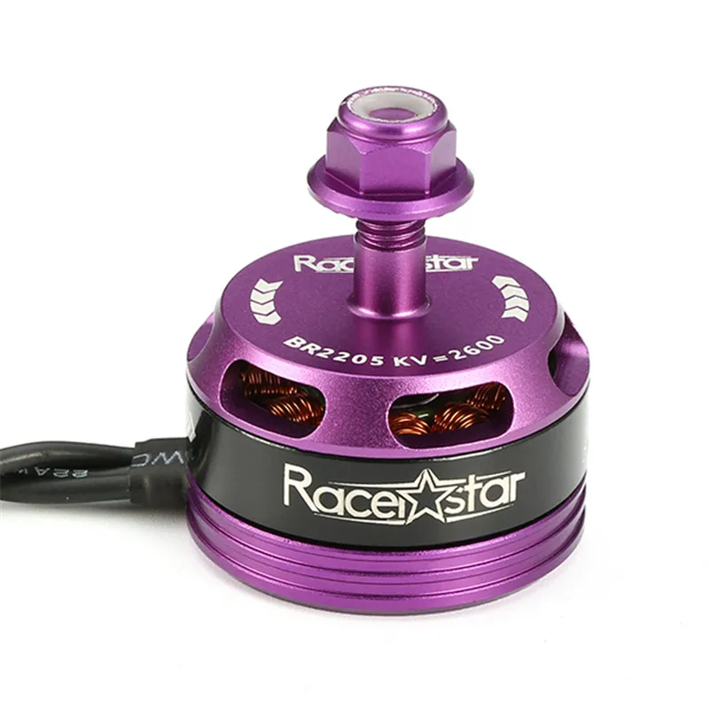 Оригинальный 4 шт. 4х Racerstar Racing Edition 2205 BR2205 фиолетовый 2600KV 2 4S бесщеточный двигатель