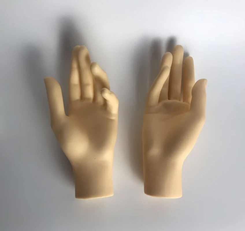 Новинка, 1 пара, женский манекен, Ручная Рука, дисплей, база, женские перчатки, Ювелирный стенд для моделей, собранный на руку, цвет кожи, ручная работа