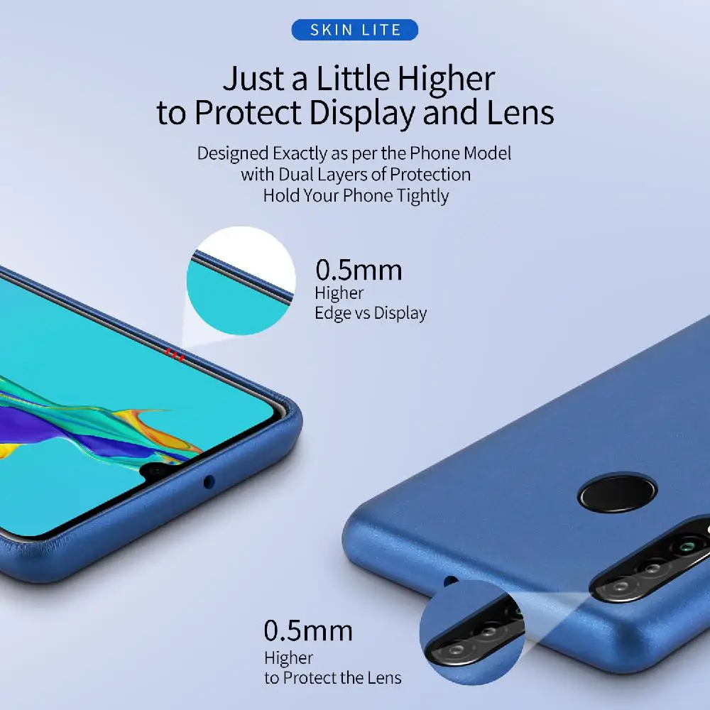 Чехол-накладка TWISTER.CK DUX DUCIS для HUAWEI P30 lite/nova 4E из искусственной кожи противоударный