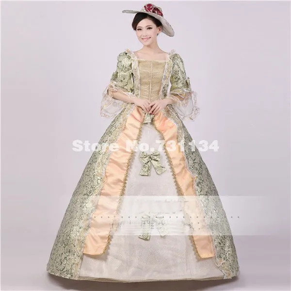 Noble Royal Palace Marie Antoinette Civil War Medieval Renaissance Victorian Ball Gown Costume Southern Belle Dress | Женская одежда