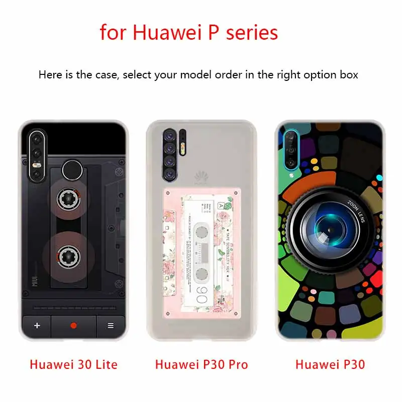 Винтажный чехол MLLSE для камеры Gameboy силиконовый мягкий из ТПУ Huawei P30 P40 P20 Pro P10 P9 Lite P
