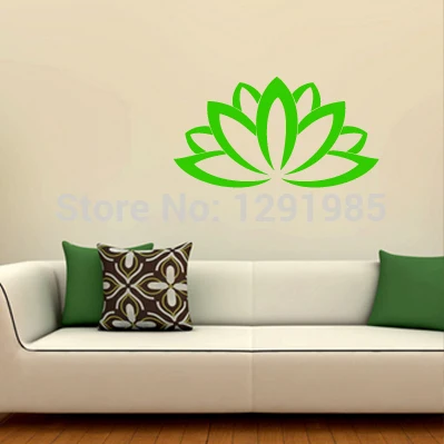 Цветочный узор лотоса индийский дизайн настенная виниловая переводка