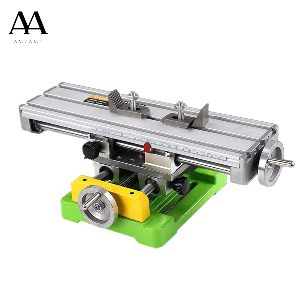 Enlarge AMYAMY Compound Slide bench Worktable Milling Cross Table Mill Machine Drilling bench For Bench Drill Adjustme X-Y