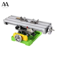 amyamy compound slide bench worktable milling cross table mill machine drilling bench for bench drill adjustme x y
