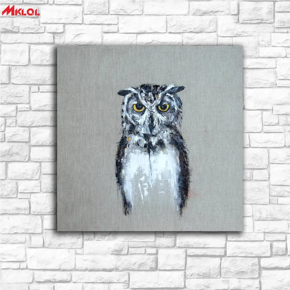 Картина маслом Mr Owl настенная живопись рисование на холсте домашний декор