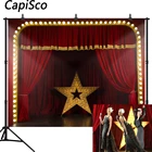 Capisco фотофоны красный занавес роскошный сценический театр пентаграмма 3D фоны для фотостудии фотобудка для фотосессии