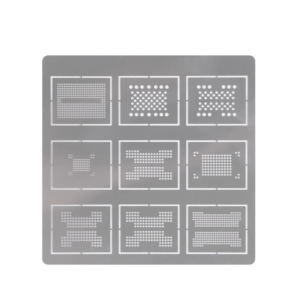 DIYPHONE 0,2 мм 9 в 1 BGA трафарет набор для пайки шаблон для BGA136 BGA152 LGA52 LGA60 BGA316 BGA272