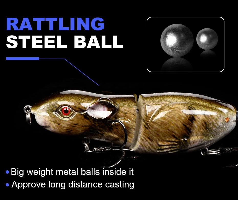 1 шт. Рыбалка приманки реалистичные Мышь Crankbait яркие Плавание приманки 9 см 20,5 г 3D глаза реалистичные приманки воблер снасти Рыбалка кремния