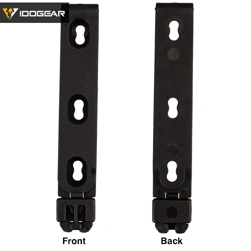 Black IDOGEAR Magzazine Сумка Молл клип Пистолетная обойма военная сумка для запасного магазина Fastmag Зажим для ремня пластиковый черный(1 комплект/2 шт) G код - Цвет: Black