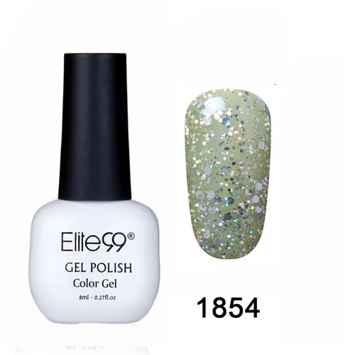 Elite99 8MLUV Гель-лак для ногтей Светодиодный лампа Гель-лак чистые цвета Полупостоянный Гель-лак для ногтей базовый топ - Цвет: 1854