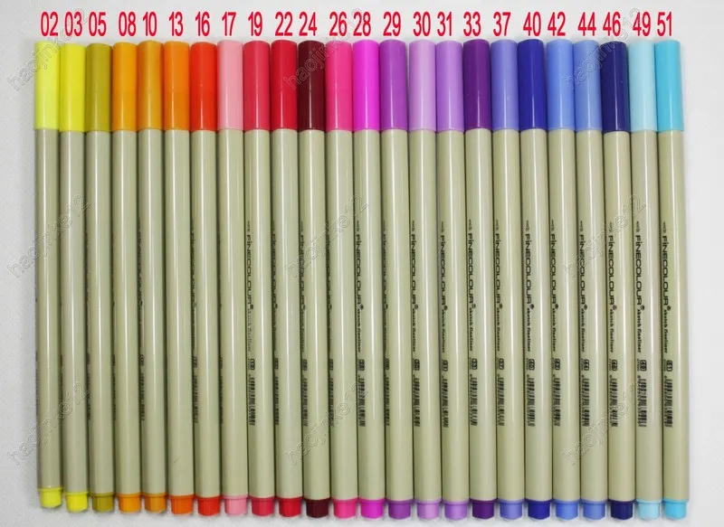 6 12 24 36 48 шт цветной набор FINECOLOUR Sketch Fineliner Marke Micron Pen 0 3 мм EF300 оптовая продажа|bag needle|bag