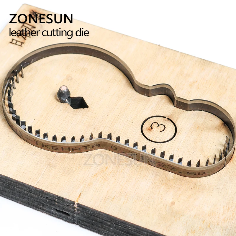 ZONESUN D103 заказной кожаный режущий штамп DIY брелок деревянный шаблонный нож