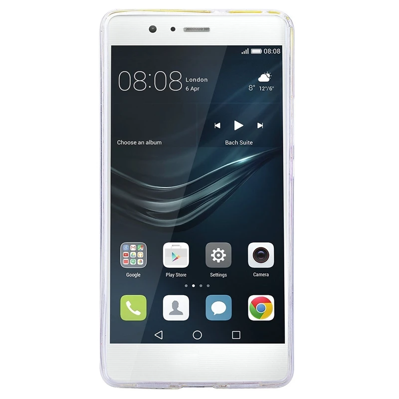 Чехол для телефона Yokata Quicksand Rainbow Huawei P9 Lite мягкий Блестящий Прозрачный Бампер TPU