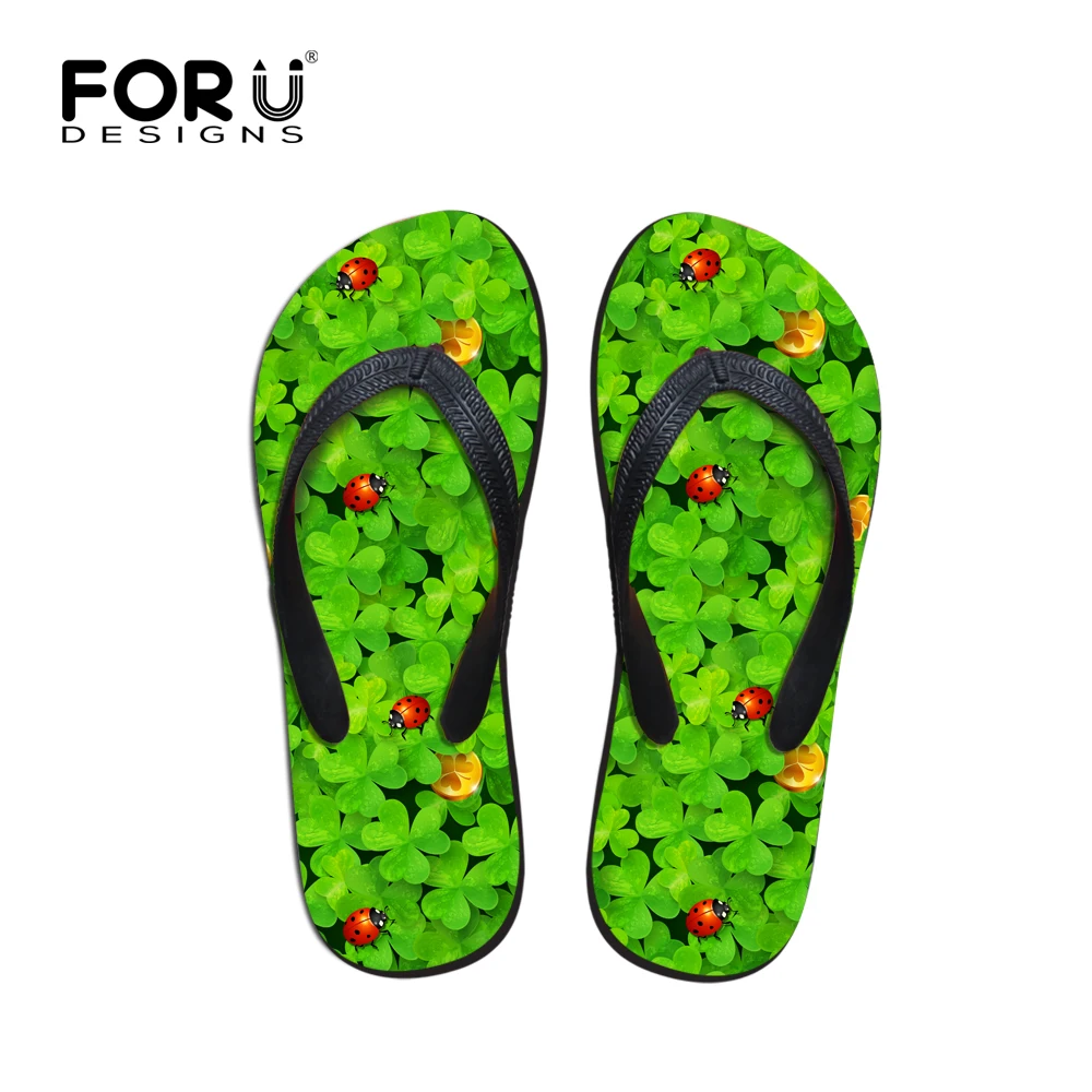 Удобные женские шлепанцы летние сандалии с принтом божья коровка пляжные sapatos