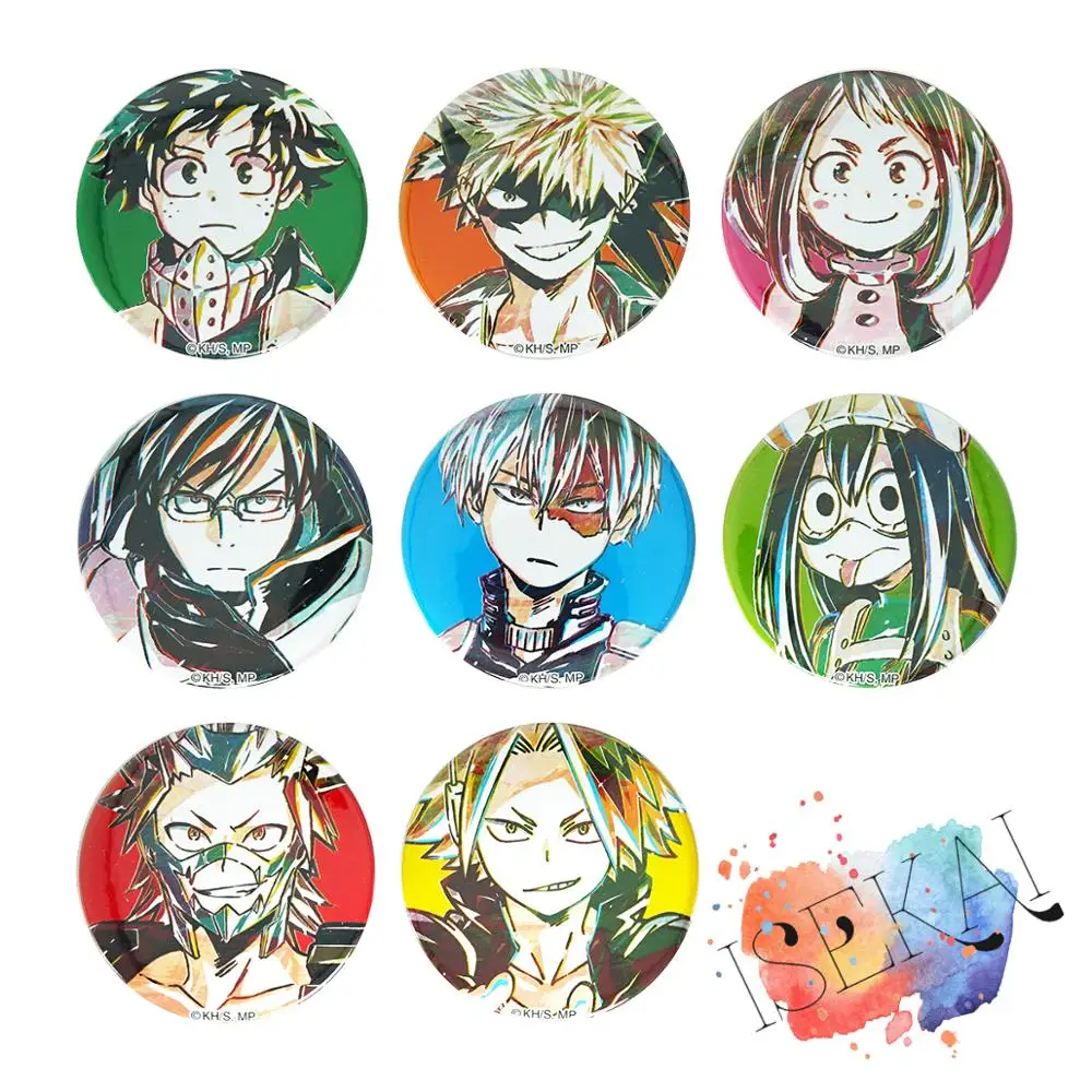My Hero academic Аниме Boku No Badge Deku Shoto Denki Asui Bakugo Eijiro металлический значок брошь на булавке