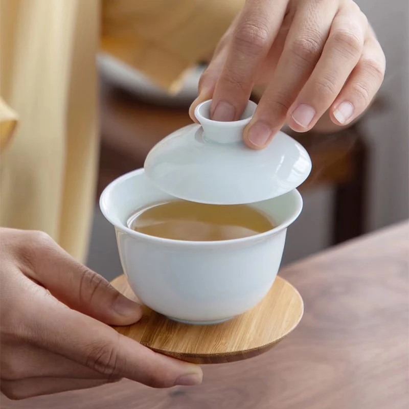 TANGPIN celadon ceramic gaiwan tea cup for puer chinese kung fu travel set drinkware | Дом и сад
