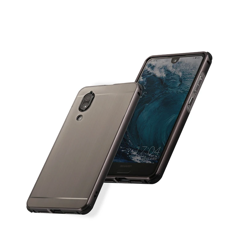 Чехол для AQUOS S2 5 дюймов матовая задняя крышка жесткий чехол с металлическим