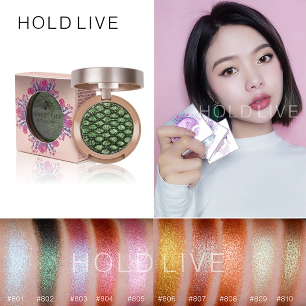 Hold Live beauty закат Солнечный Свет одноцветные блестящие тени для век