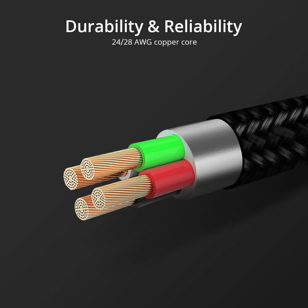 FONKEN 2.4A зарядный кабель в нейлоновый оплетке с разъемом Micro USB Quick Зарядное устройство USB Дата-кабель провод для быстрой зарядки для samsung htc Android кабели для мобильных телефонов 1 м