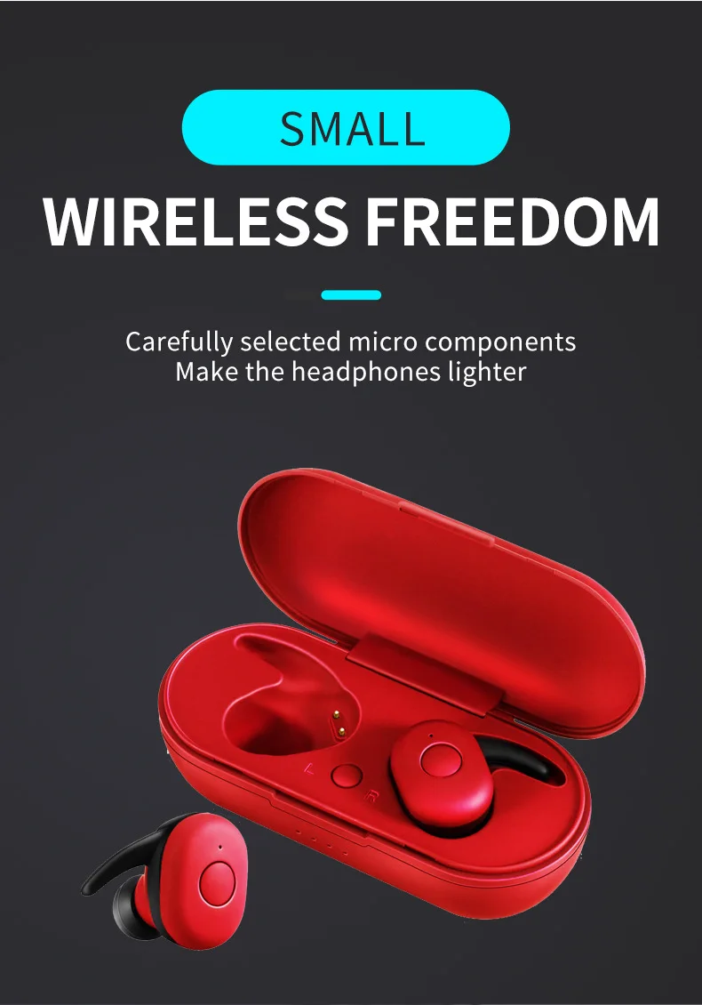 TWS беспроводные Bluetooth наушники, беспроводные наушники, гарнитура, стерео спортивные наушники с микрофоном для iPhone Andorid phone