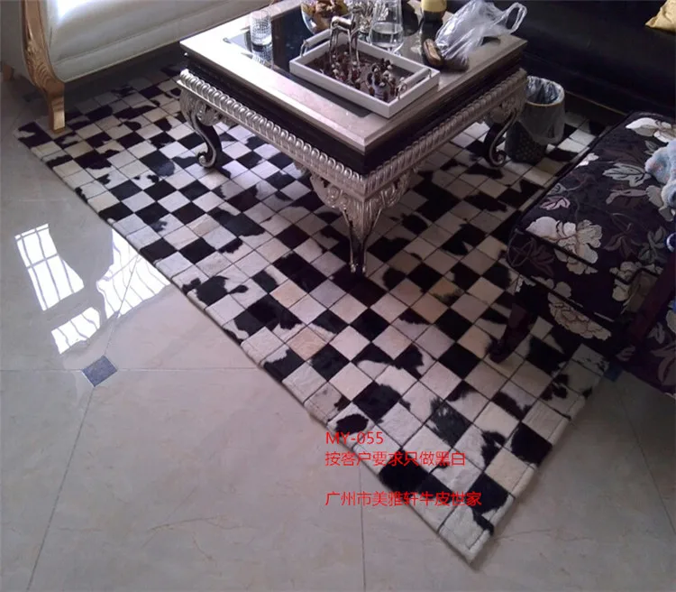 

free Carpet 100% natural genuine cow leather tapis enfant