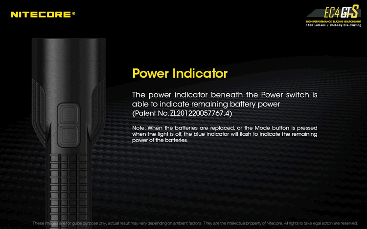 NITECORE EC4GTS+ 2x батареи Высокая производительность прожектор 1800LMs прожектор Открытый Кемпинг фонарик