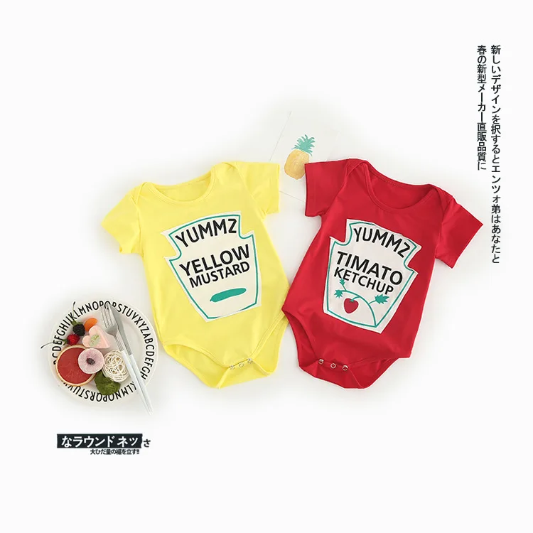 Летний детский комбинезон с короткими рукавами для новорожденных пижама малышей