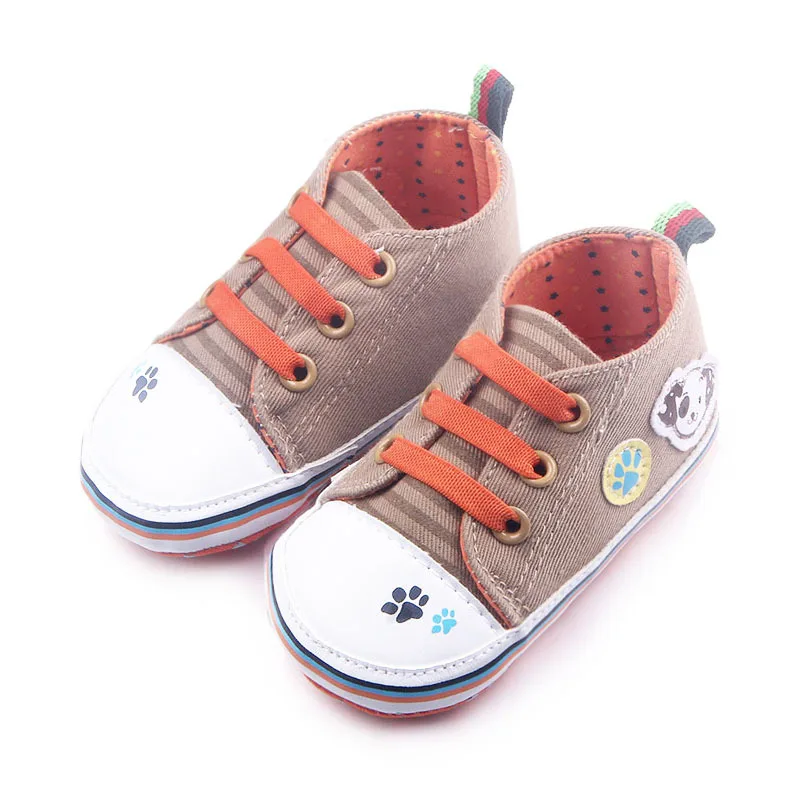 Весна и осень Новый новорожденных Холст малыш Обувь мягкая подошва для первых