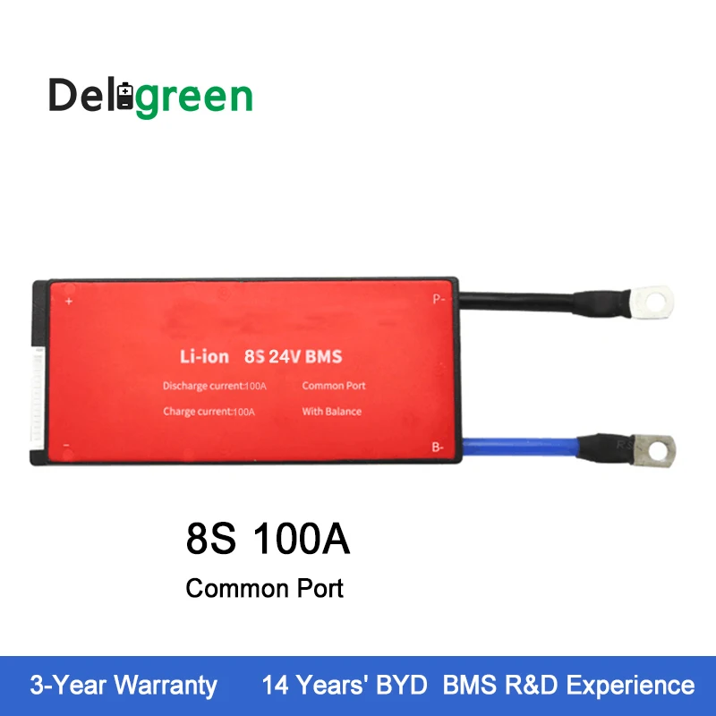 Deligreen 8 S 100A 24 V PCM/PCB/BMS для Li FePO4 батарейный блок 18650 литий ионный аккумулятор|bms pcb|pcb