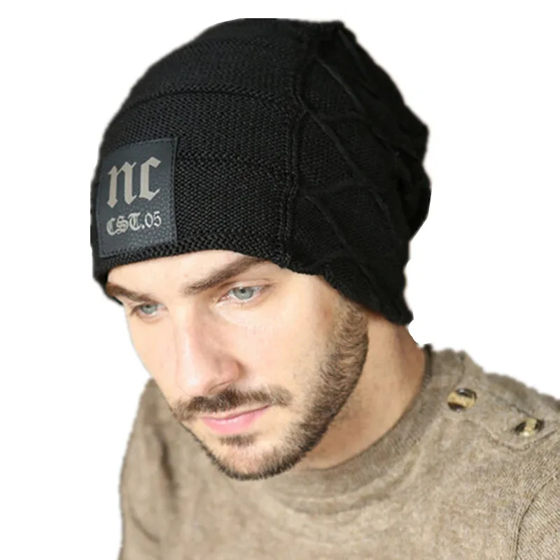 2018 зимняя шапка флисовая мешковатая шерстяная Мужская Зимняя Повседневная