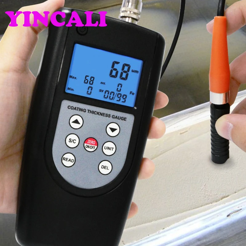Быстрая доставка измеритель толщины покрытия CM 1210B F & NF Тип тестер может