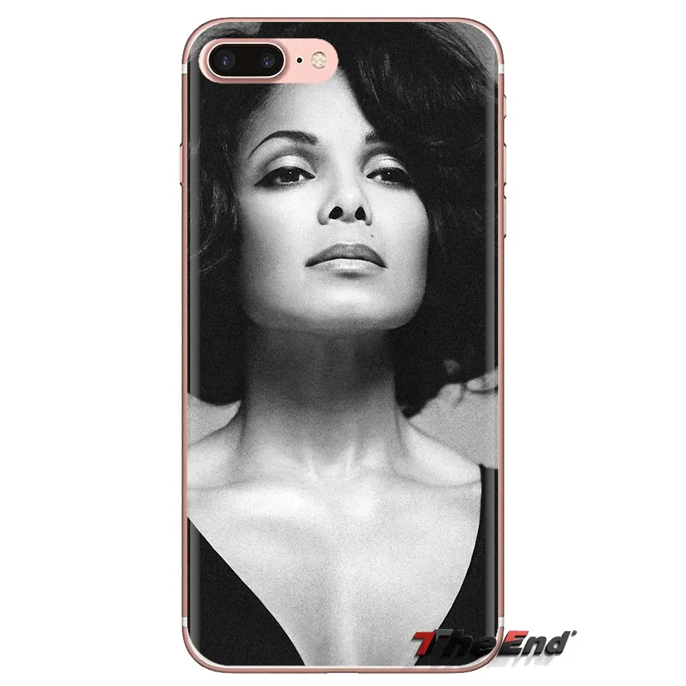 Прозрачные ТПУ чехлы накладки просто красивые Джанет Джексон для iPod Touch Apple iPhone 4 4S