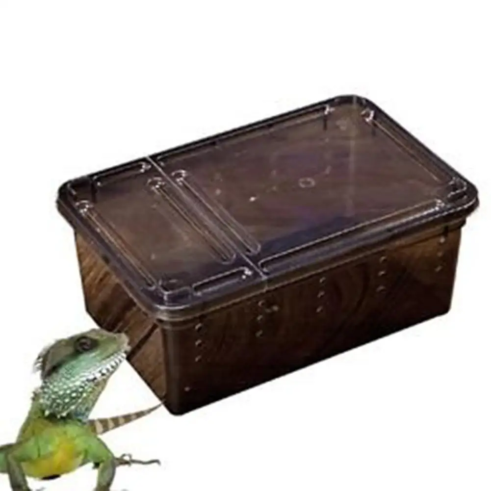 Высокое качество Reptilian короб Escape proof прозрачный Паук Рог лягушка черепаха змея