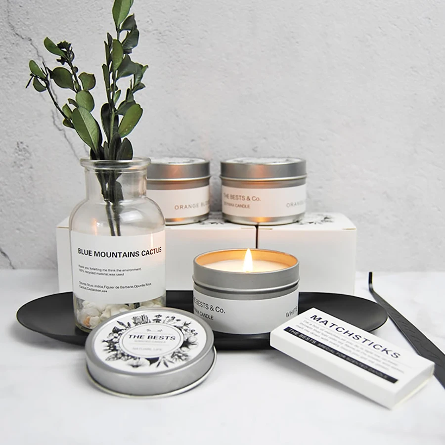 Рождественское растение масло лаванды свечи подарочный набор вечерние