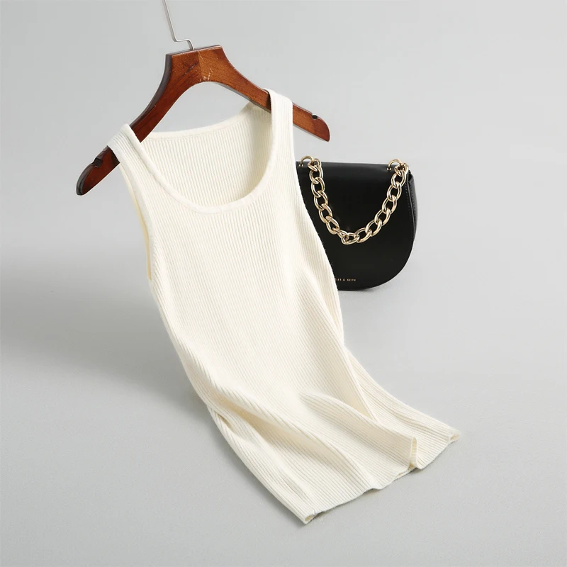 2019 высококачественный Повседневный женский жилет и однотонный вязаный свитер