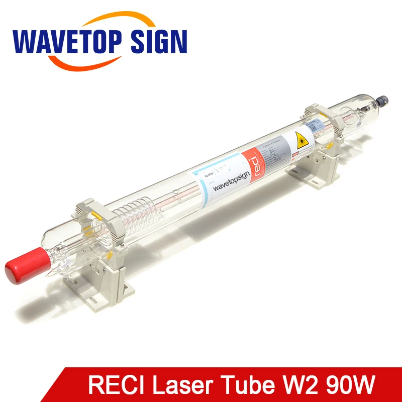 WaveTopSign Reci W2 90 Вт-100 Вт CO2 лазерная трубка длиной 1200 мм диаметр 80 мм для лазерной гравировки и резки S2 Z2