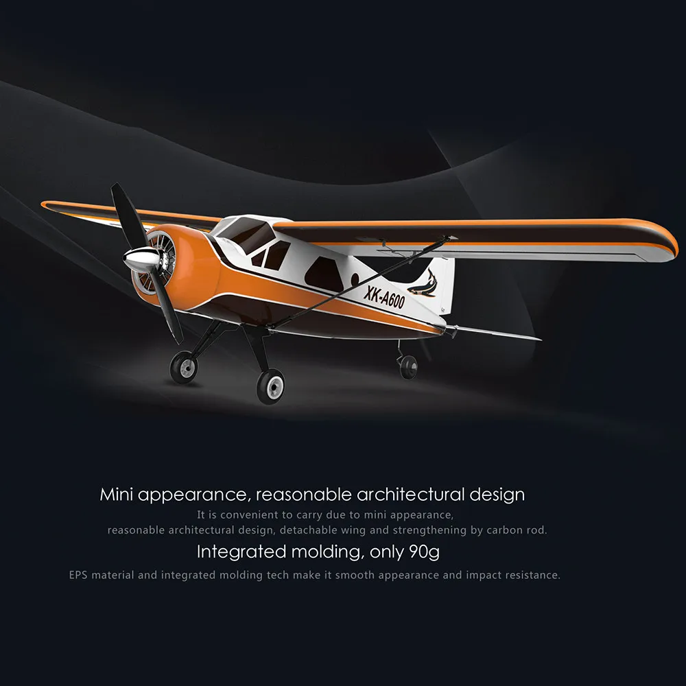 XK DHC-2 A600 4CH 2 4 г бесщеточный мотор 3D6G для дистанционно управляемого летательного