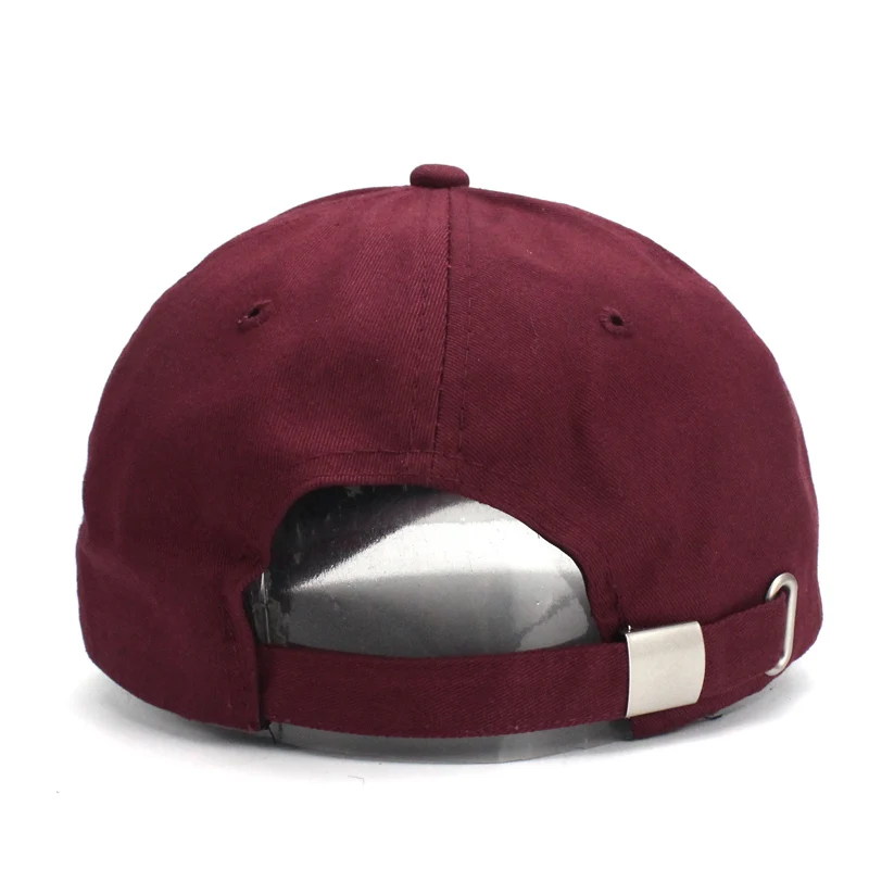 Черные и темно-красные туфли Кепки одноцветное Цвет Бейсбол Кепки Snapback хлопок Casquette Шапки установлены Повседневное Gorras хип-хоп папа Шапки для Для мужчин для женщин