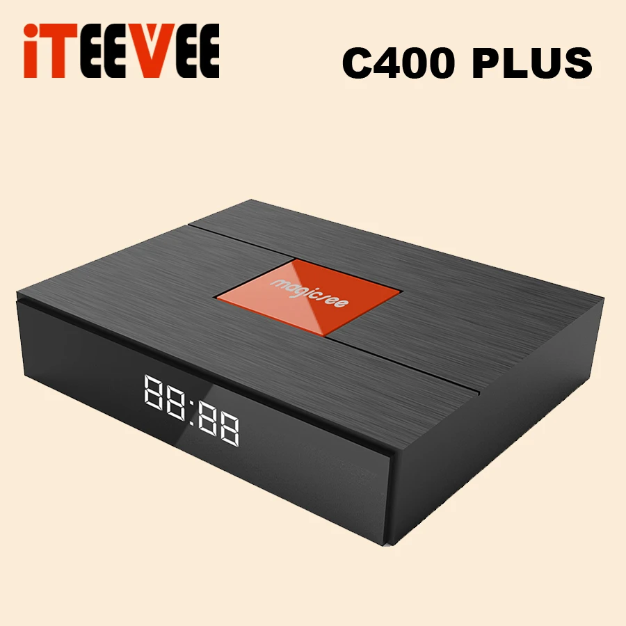Magicsee C400 Plus Amlogic S912 Восьмиядерный ТВ-бокс 3+ 32 ГБ Android 4K Smart tv Box DVB-S2 DVB-T2 кабель двойной WiFi Smart медиаплеер