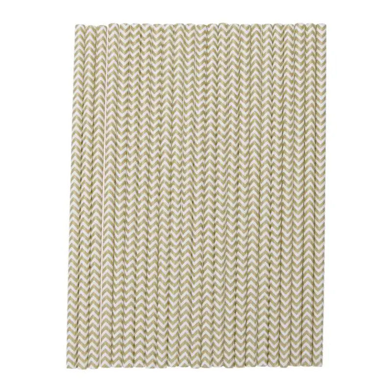 Одноразовые бумажные соломинки для напитков 25 шт.|Одноразовая посуда вечеринок| |