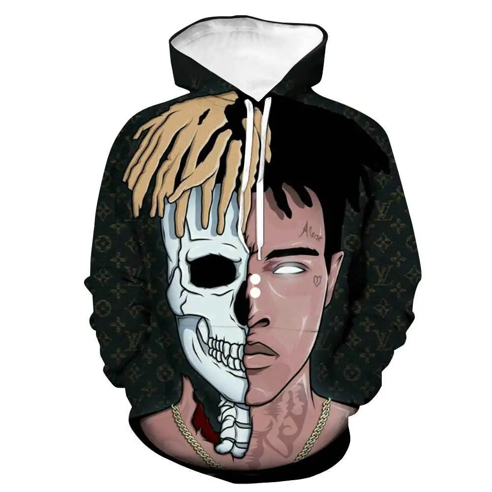 Горячая поиск Рэппер XXXTentacion для мужчин/для женщин уличная хип хоп стиль свитер с