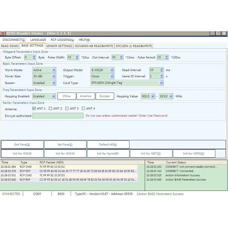 UHF RFID USB бирка записывающее устройство для карты этикетка Эмитент регистрация и
