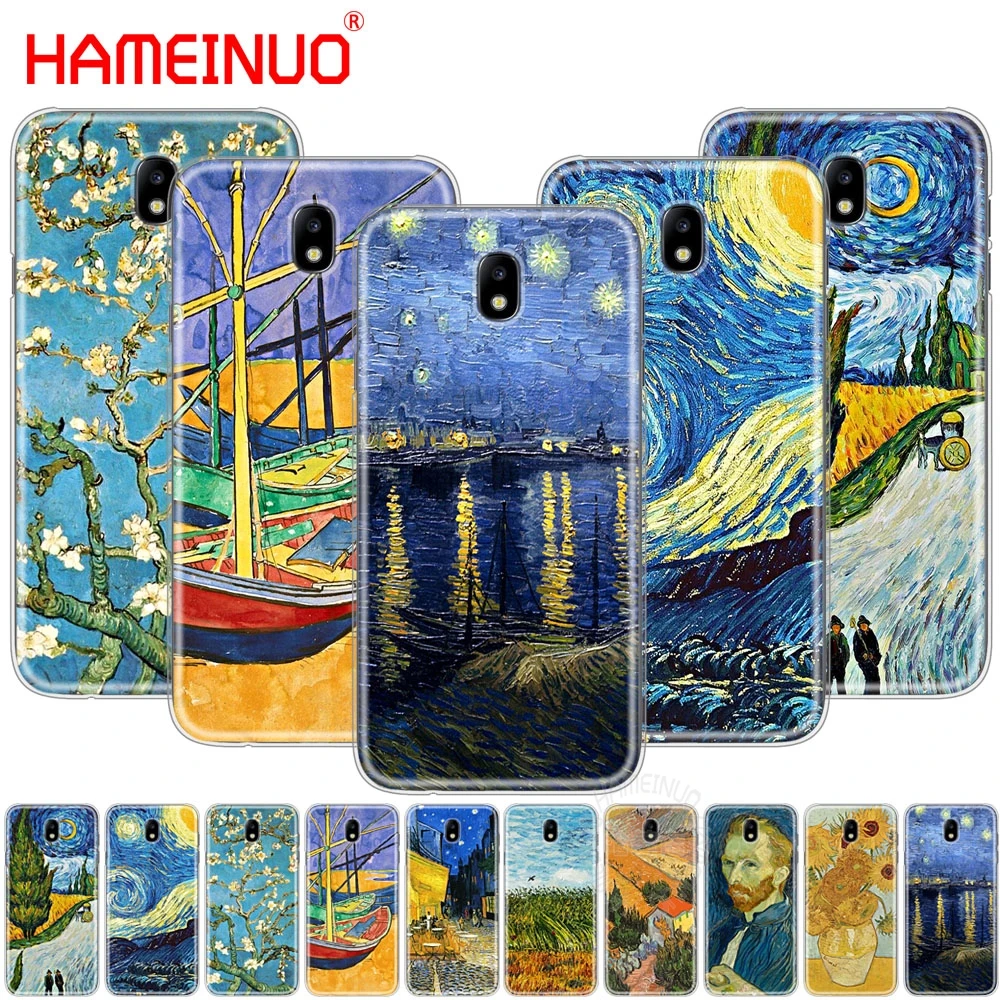 HAMEINUO Van Gogh чехол для телефона с изображением звездной ночи Samsung Galaxy J3 J5 J7 2017 J527 J727