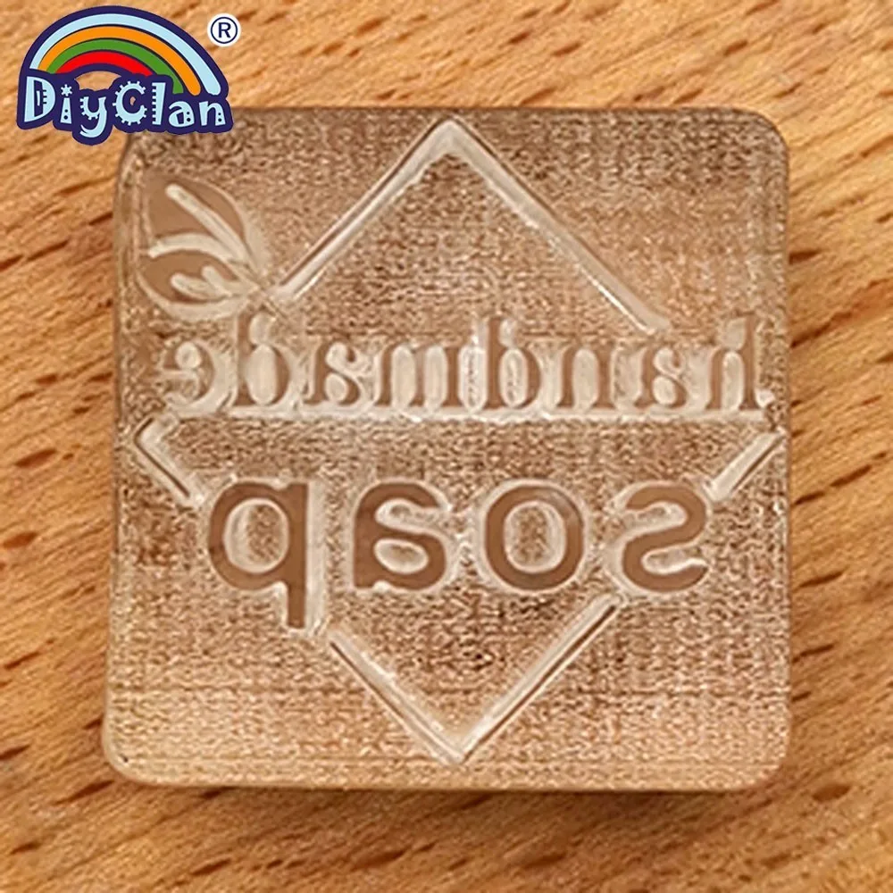 Rhombus мыло ручной работы штамп прозрачный растительный лист Diy штампы для натурального мыла Акриловые мыло инструменты на заказ 3Z0365HS