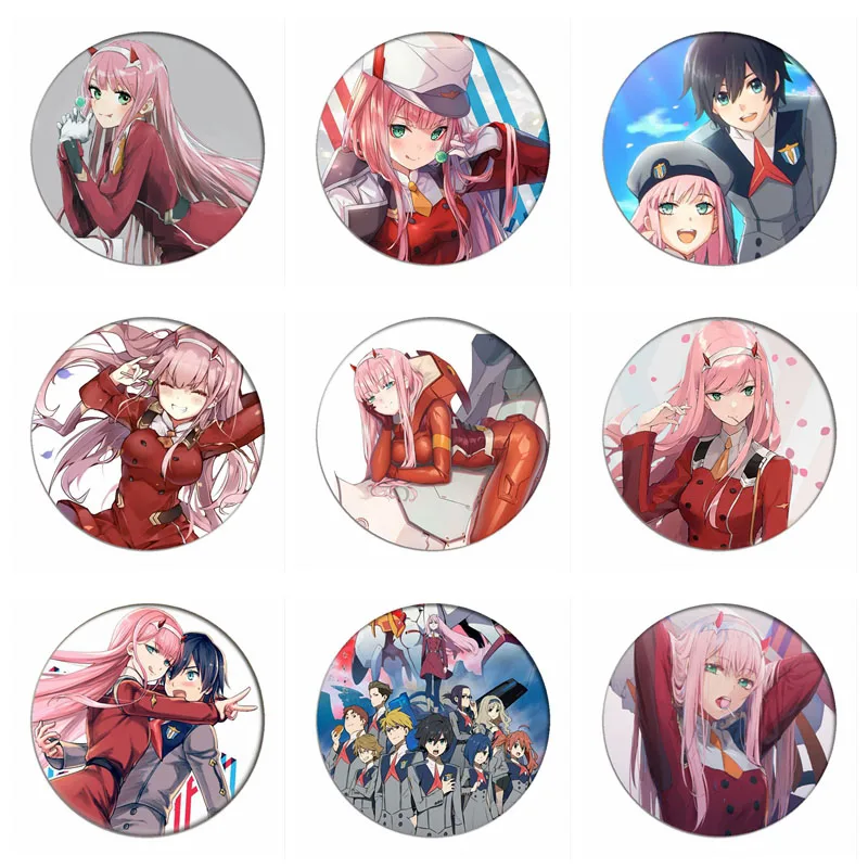 Игра DARLING в FRANXX ноль два значок косплея товара 002 брошь коллекция булавок сумки