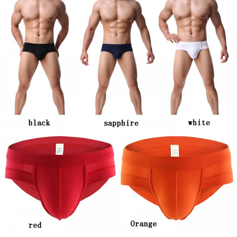 

Men Briefs Underwear Solid Color Soft Modal Male Underpants For Men Sexy Underpants Slip Cueca Gay Panties