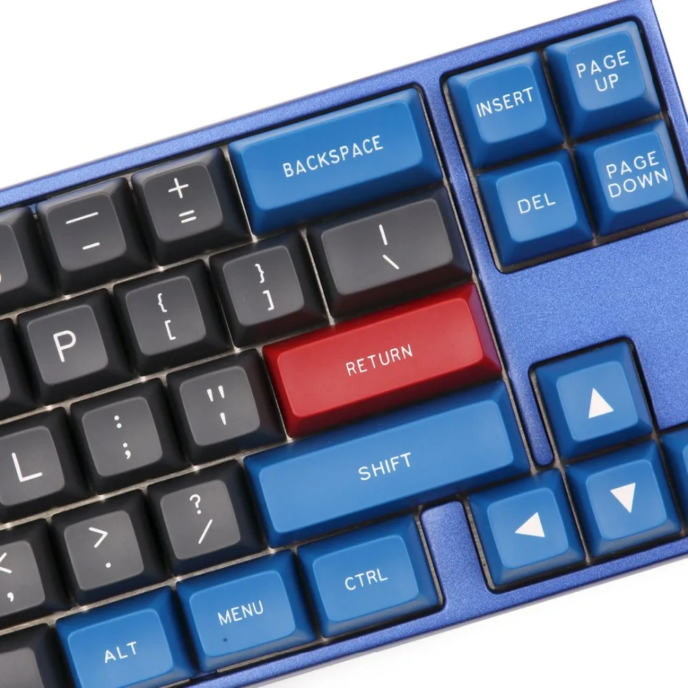 MAXKEY синий и серый SA keycap Doubleshot ABS 137 ключи для cherry механическая клавиатура