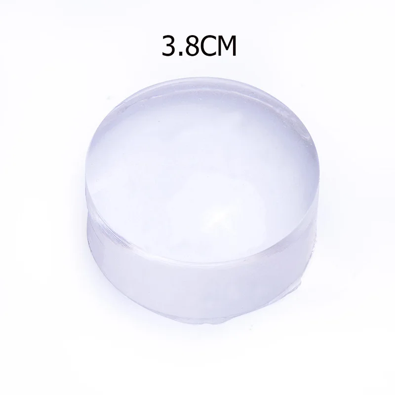 1pc 3.8cm Силиконы для дизайна ногтей штампы для маникюра желе для ногтей штампы для маникюра штамп для штамповки трафареты с цветными ручками - Цвет: 1pc 3.8cm